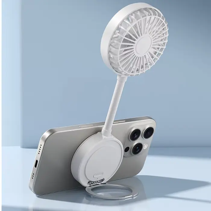 Mini ventilateur magnétique, petit ventilateur pliable portable, adapté aux téléphones iPhone et aux