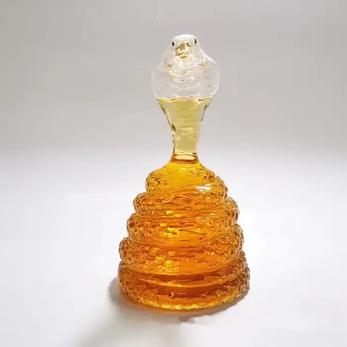 Décanteur de bouteille de vin en serpentin en verre, équipement de bar, cadeau de vacances