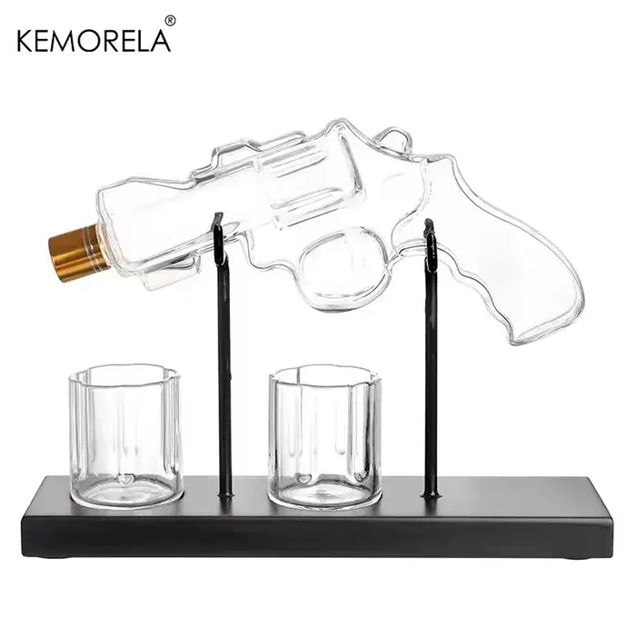 EllMORELA-Ensemble de verres à whisky Revolver, carafe, distributeur de vin, récipient à boire de ba