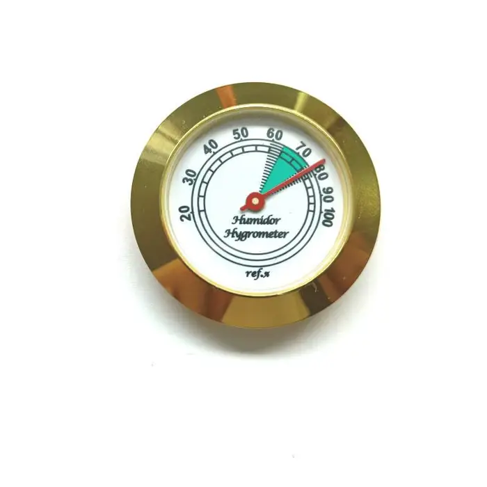 Hygromètre analogique en laiton pour humidificateurs, 43mm, testeur d'humidité mécanique de haute pr