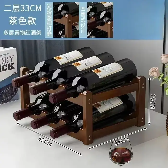 Range-bouteilles de table créatif pour la maison, présentoir à vin simple à assembler, décoration de