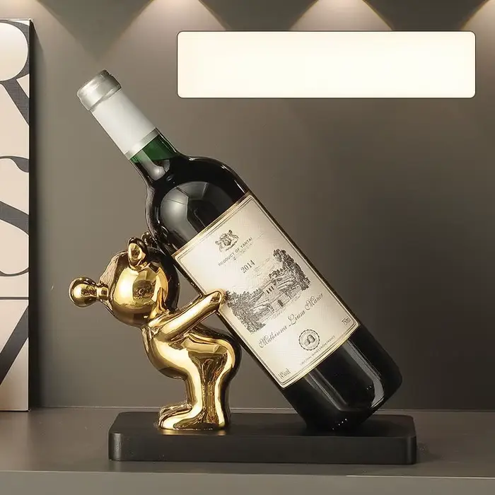 Porte-vin, décoration de meuble d'appoint pour salon et salle à manger, ornement en céramique, ornem