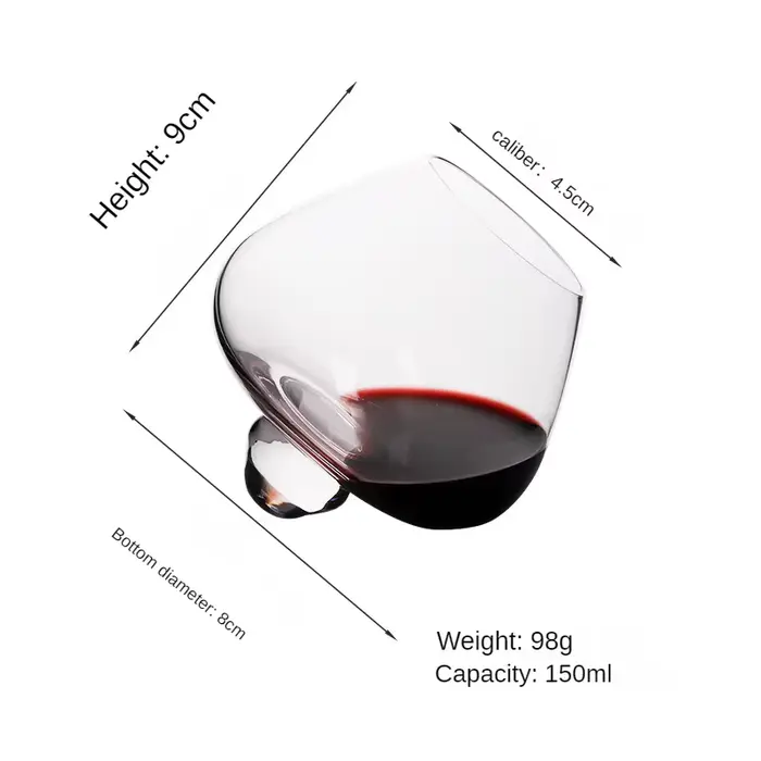 Verres Cognac, verres à liqueur au whisky, bière domestique, vin rouge, verre de roche, gobelet, ver