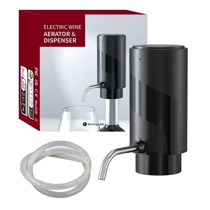 Aérateur et distributeur de vin électrique intelligent en acier inoxydable, distributeur de vin auto