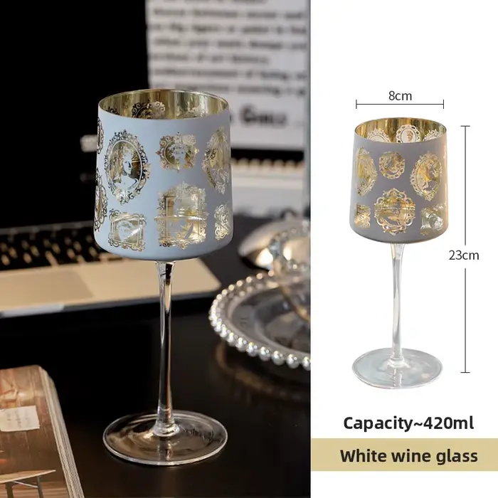 Verre de raisin à usage domestique créatif, niveau d'apparence élevé exquis, sens haut de gamme du v