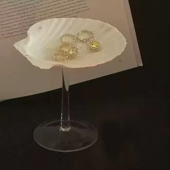 Verre à vin conque naturelle, accessoires de Bar et de Restaurant, décoration de Table de Restaurant