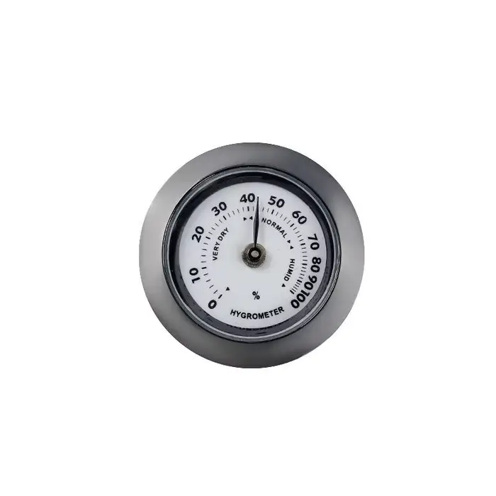 Hygromètre pour humidor à cigares de 28 mm, humidimètre fiable pour surveiller l'humidité du stockag