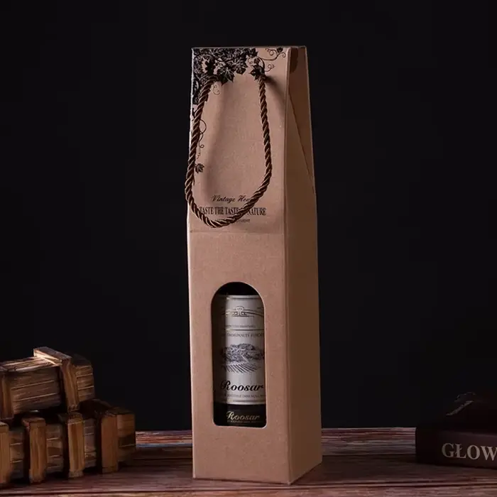 Emballage de vin rouge, coffrets cadeaux, bouteille simple, double bouteille, sac fourre-tout, paque