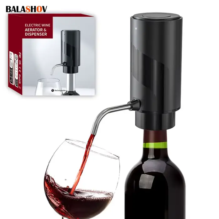 Distributeur d'aérateur de vin Intelligent, Rechargeable, carafe à vin électrique à une touche, ense