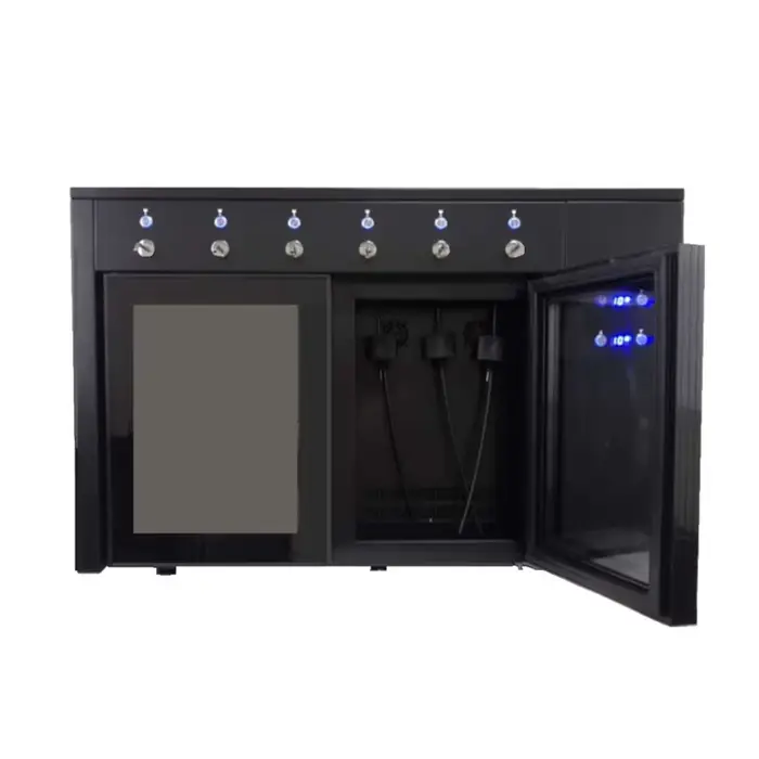 Distributeur automatique de vin rouge 6 bouteilles à prix d'usine – Refroidisseur de vin pour bar
