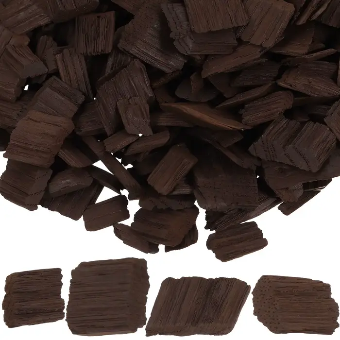 Chips de chêne Chips de chêne pour vin rouge Fabrication de vin français Chips de chêne Invieillisse