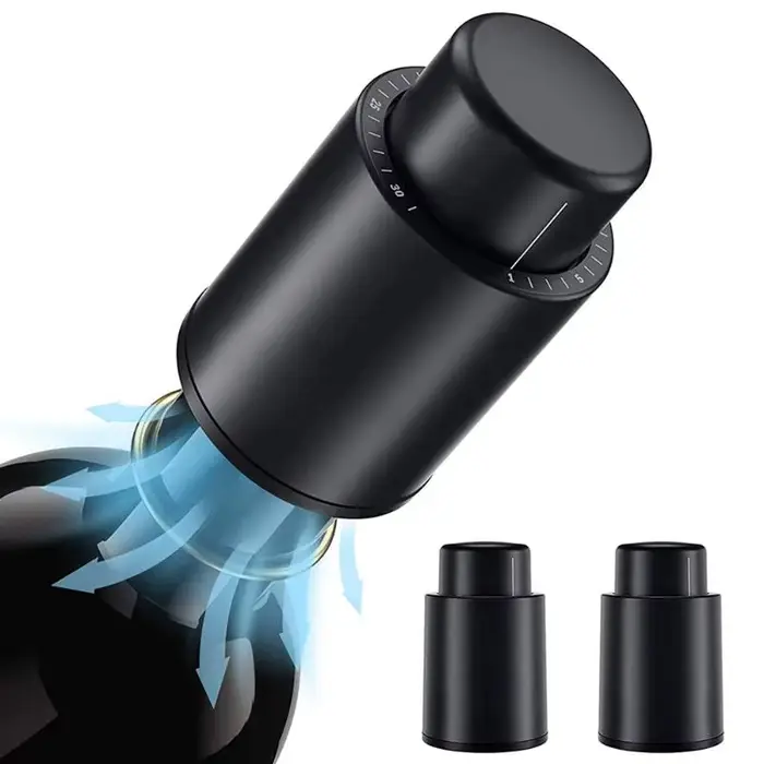 Bouchon de bouteille de vin sous vide