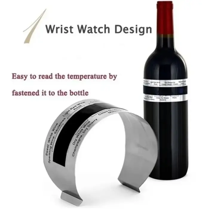 Clip de thermomètre à vin en acier inoxydable