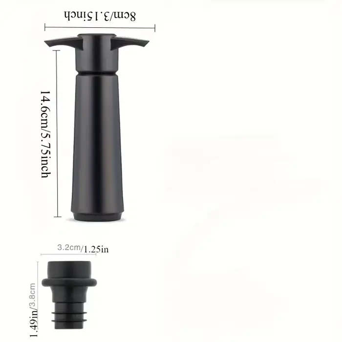 Pompe à vide pour vin rouge en acier inoxydable