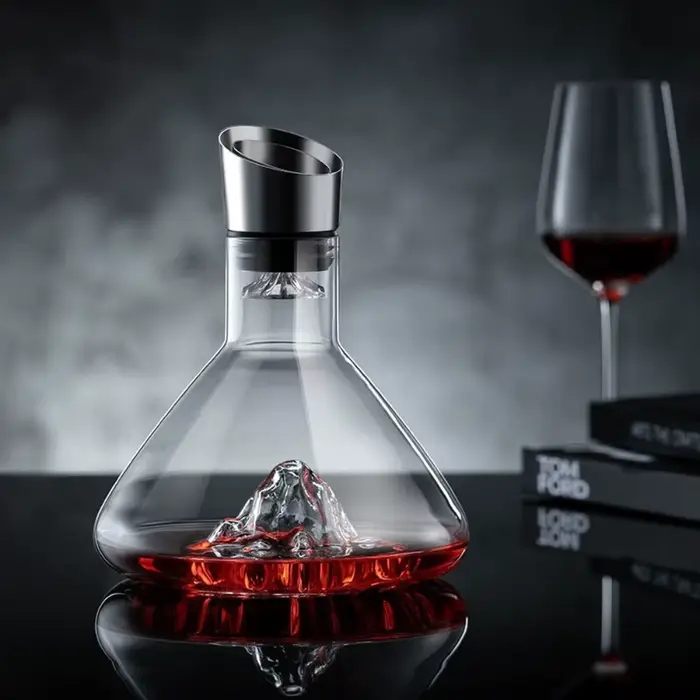 Carafe à vin en verre en forme de montagne iceberg 1500 ml