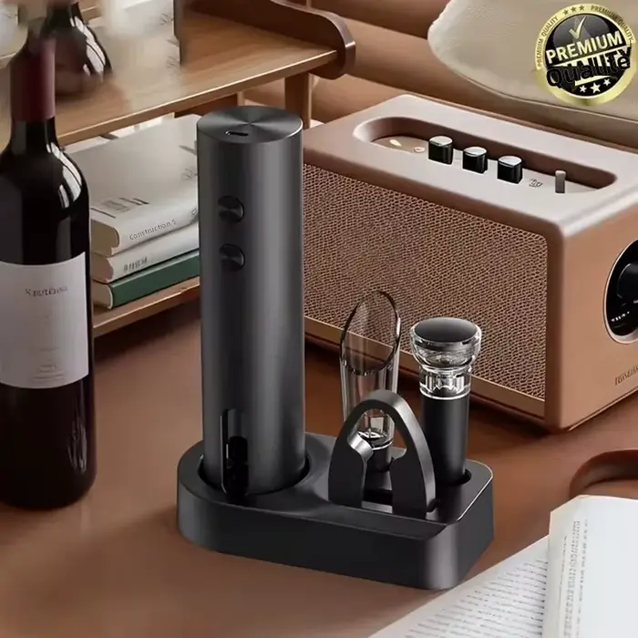 Ouvre-bouteille électrique Rechargeable avec coupe-feuille