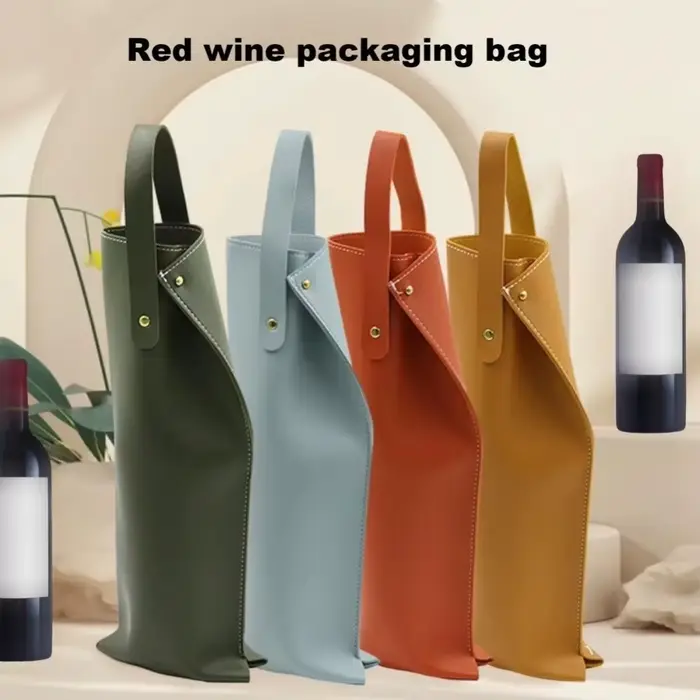Sac d'emballage de vin réutilisable de luxe