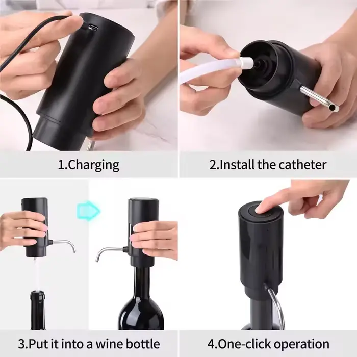 Aérateur et distributeur de vin électrique Intelligent