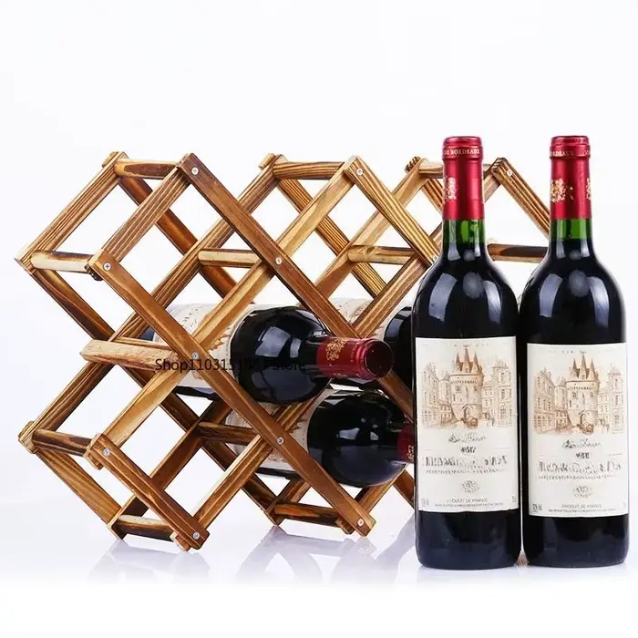 Étagères à vin empilables 6/10 bouteilles