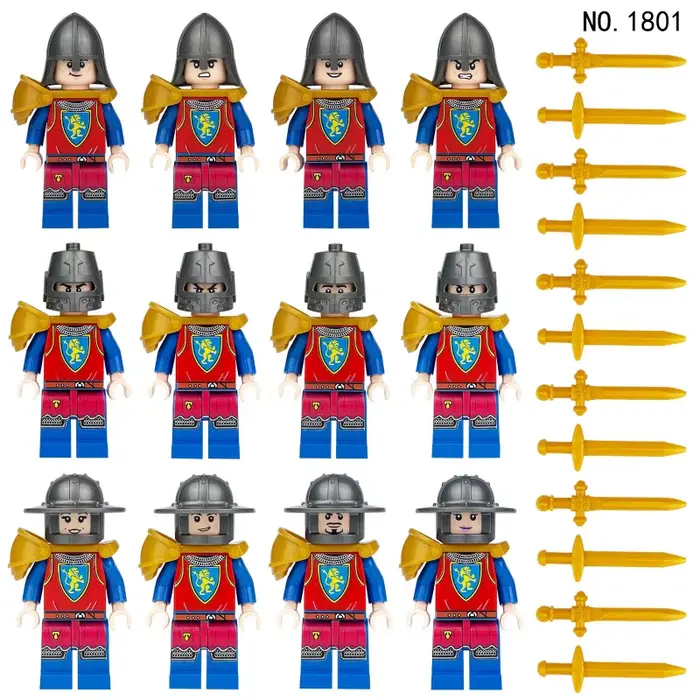 Vente en gros transfrontalière de figurines de château médiéval en blocs de construction 1801 1805 1806 1811 1812 1813 – Offre spéciale