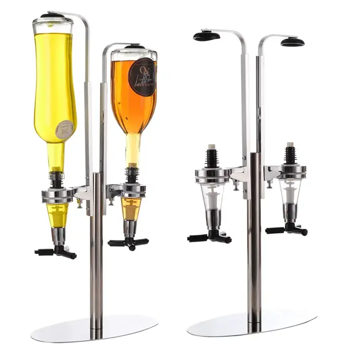 Distributeur d'alcool à whisky rotatif de 2 à 6 bouteilles