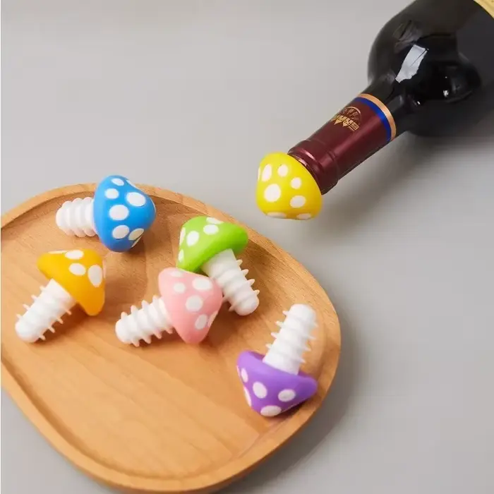 Bouchons de vin en forme de champignon en Silicone