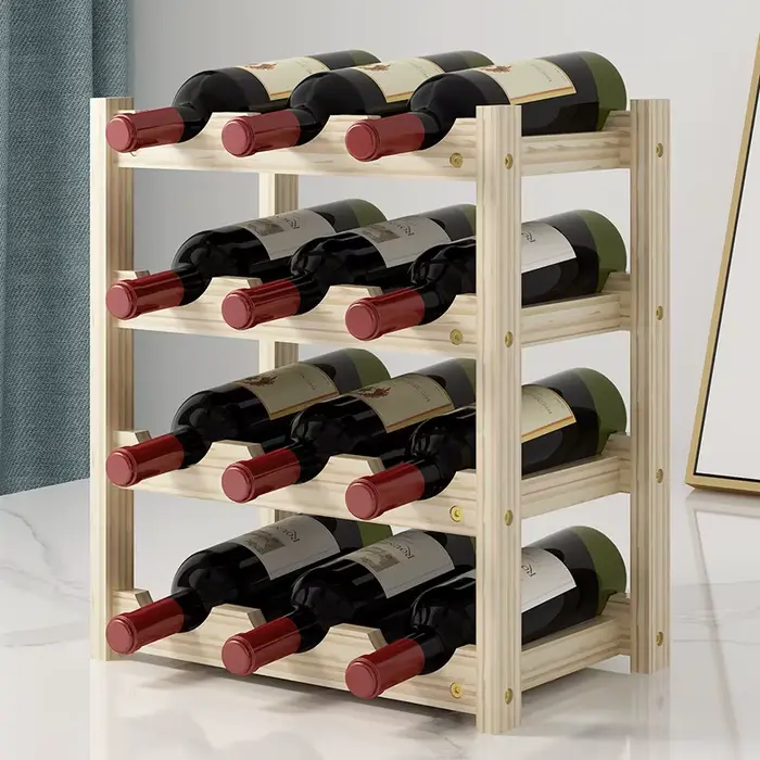 Casier à vin en bois massif