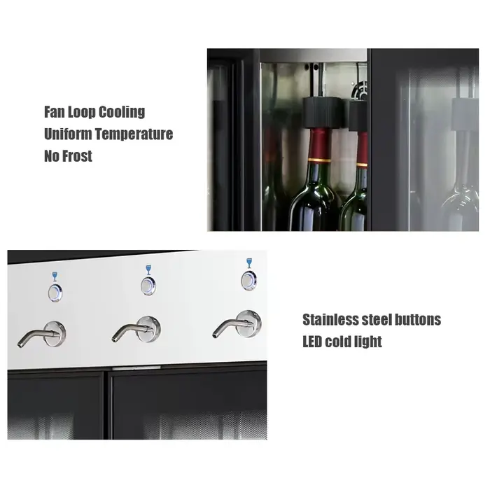 Distributeur de vin rouge 4 bouteilles