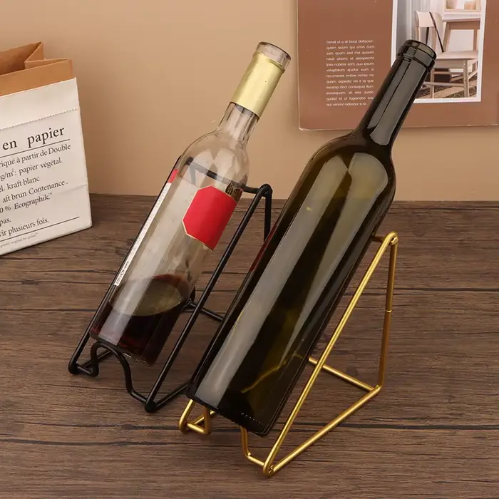 1 pièces casier à bouteilles de vin comptoir bouteille de vin présentoir support de stockage de vin Simple décoration