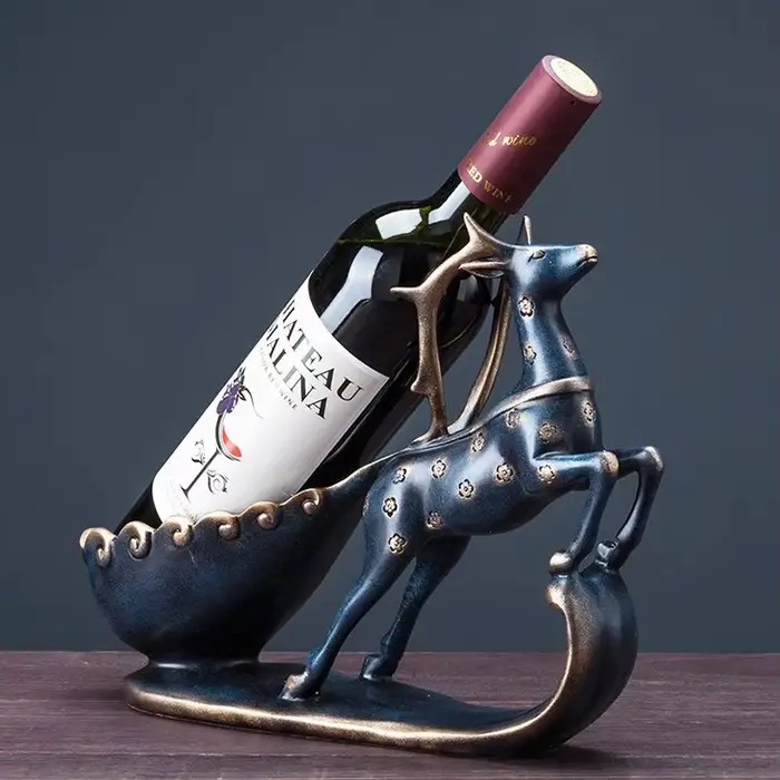 Présentoir à vin en résine