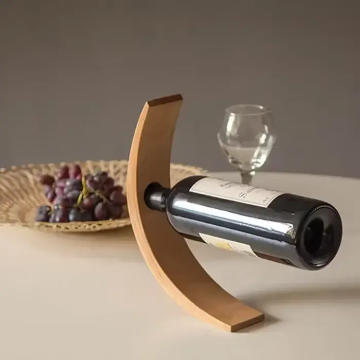 Support à bouteilles de vin moderne en bois