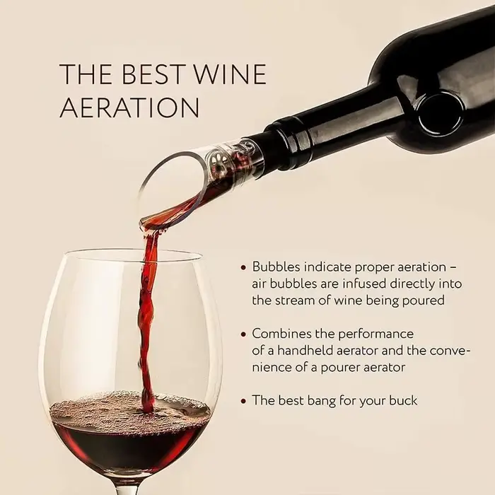 Aérateur de vin en cristal de qualité supérieure