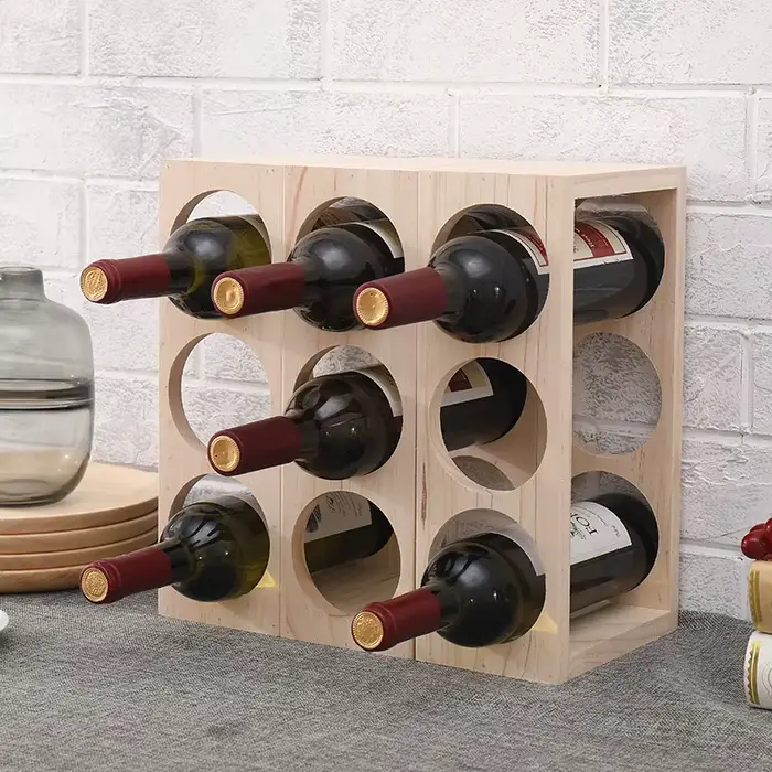 Casier à vin modulaire en bois massif