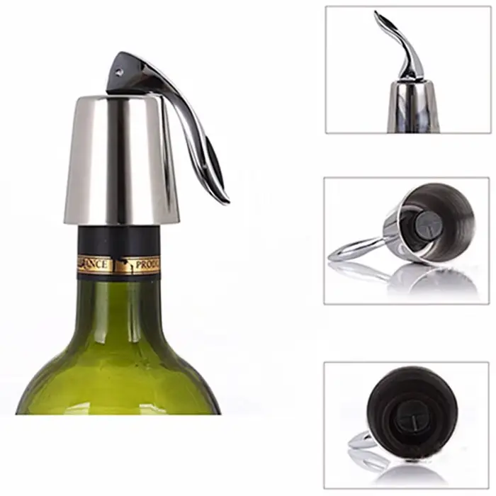 Bouchon de bouteille de vin en acier inoxydable