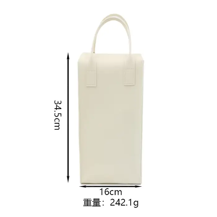 Sac de transport pour vin en cuir PU