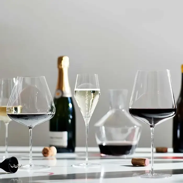 Verre à vin de luxe de style Bourgogne Bordeaux pour banquet et fête