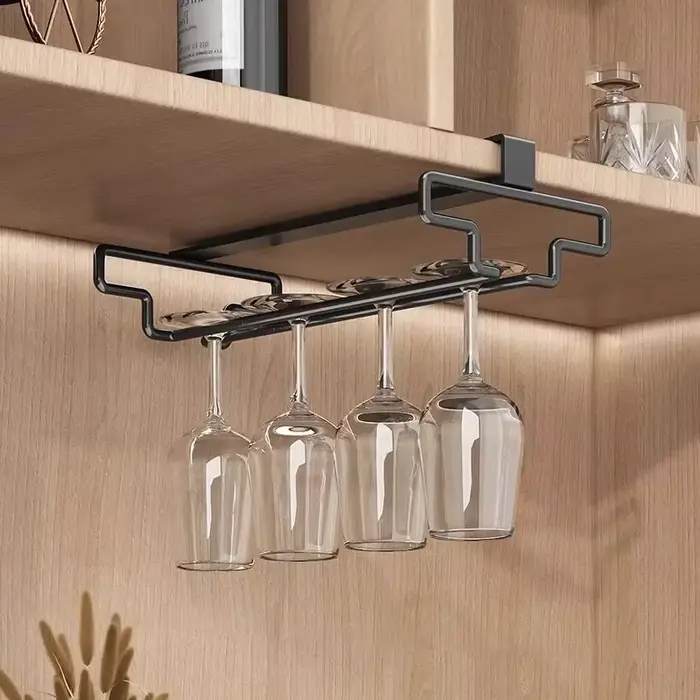 Support de verre à vin suspendu sans poinçon