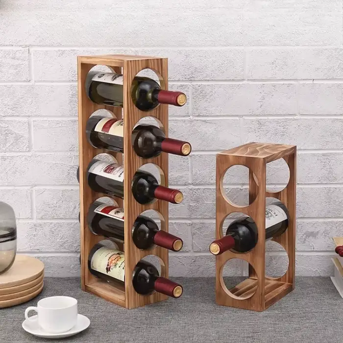 Casier à vin modulaire en bois massif
