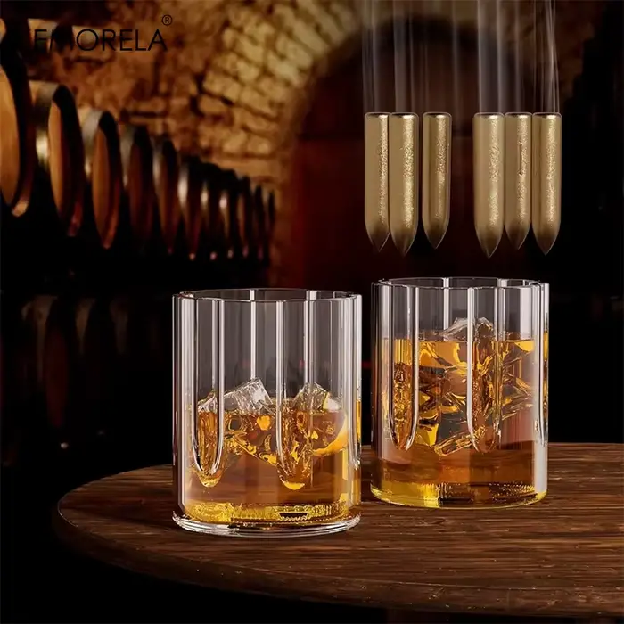 EllMORELA-Ensemble de verres à whisky Revolver
