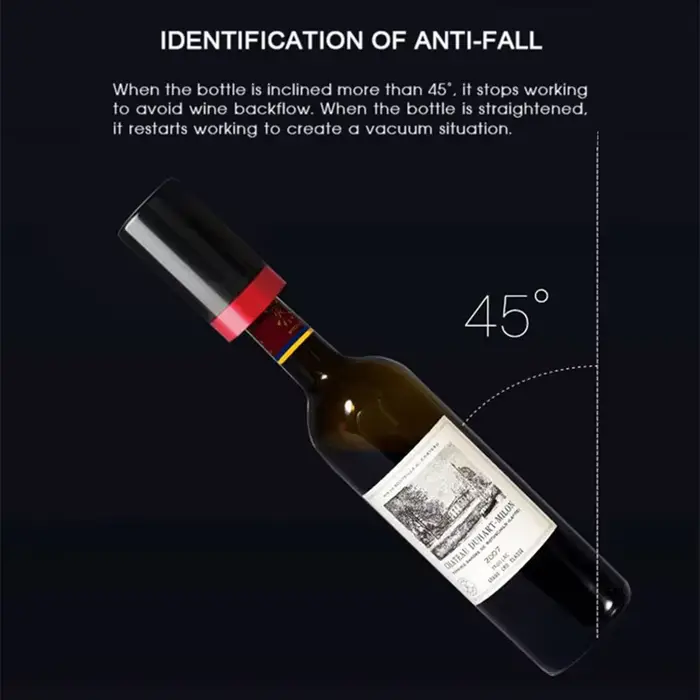 Bouchon de bouteille de vin sous vide électrique