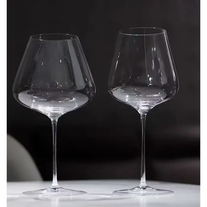 Verre à vin de luxe de style Bourgogne Bordeaux pour banquet et fête
