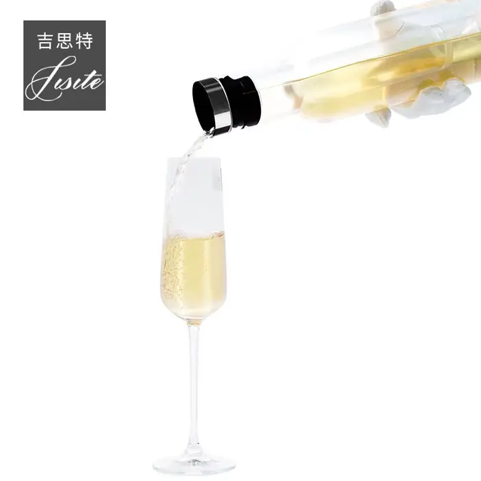 Refroidisseur de vin rapide en verre cristal avec bâtonnet intégré