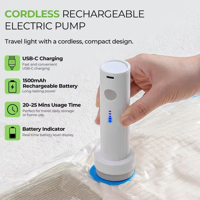 Nouvelle pompe à vide électrique rechargeable