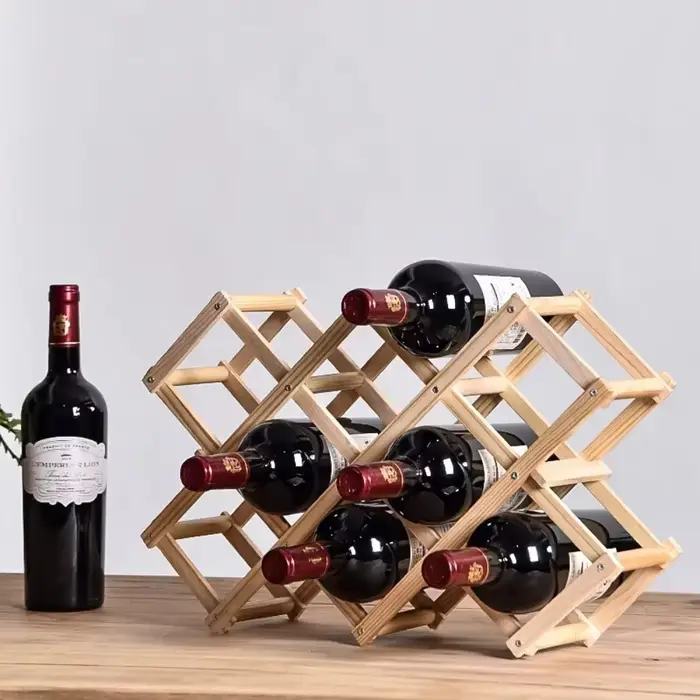 Étagère à vin en bois, meuble à vin pour salon