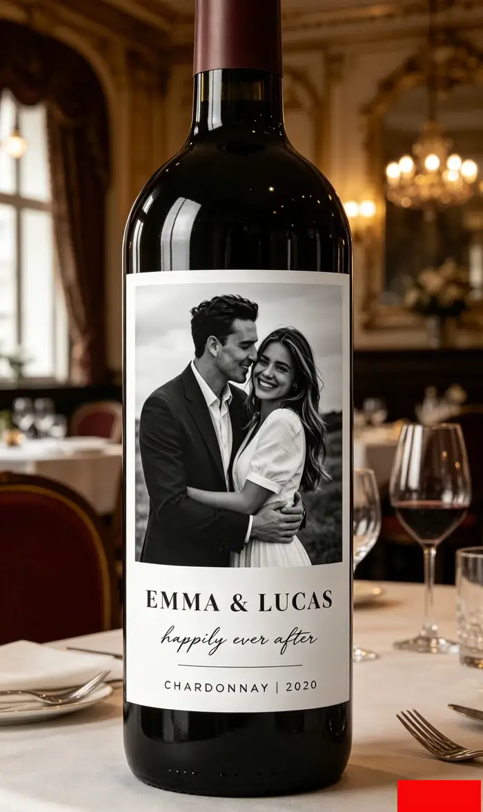 10 étiquettes de vin, étiquettes de vin photo