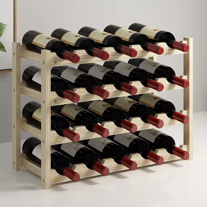 Casier à vin en bois massif