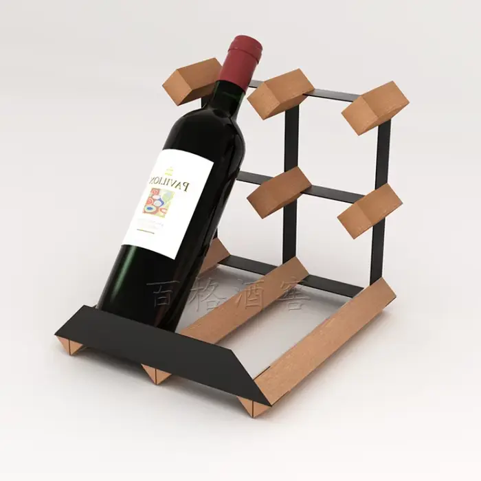 Casier à vin de rangement en bois Vintage