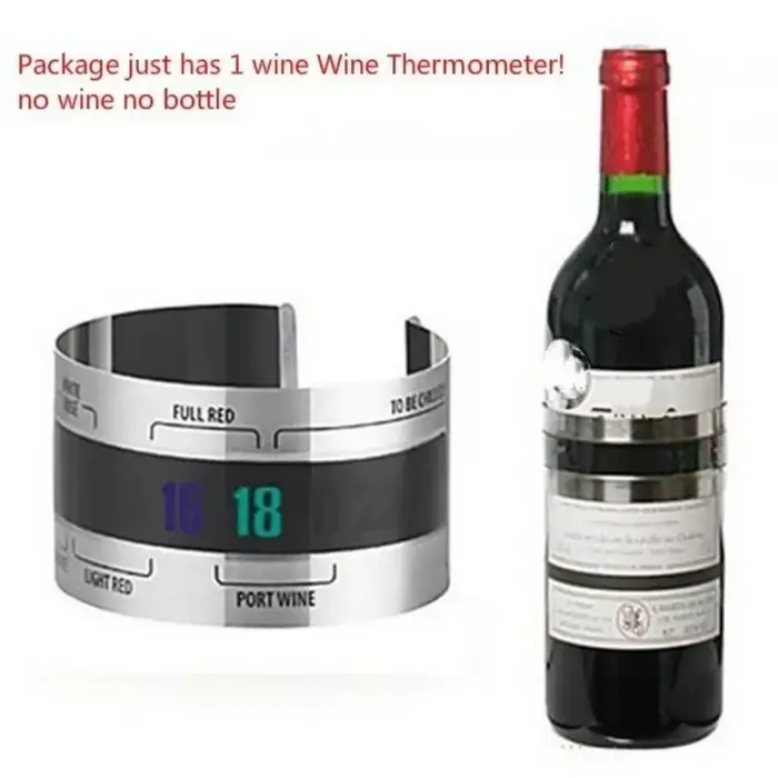Clip de thermomètre à vin en acier inoxydable