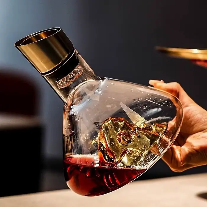 Carafe à vin Iceberg avec aérateur intégré