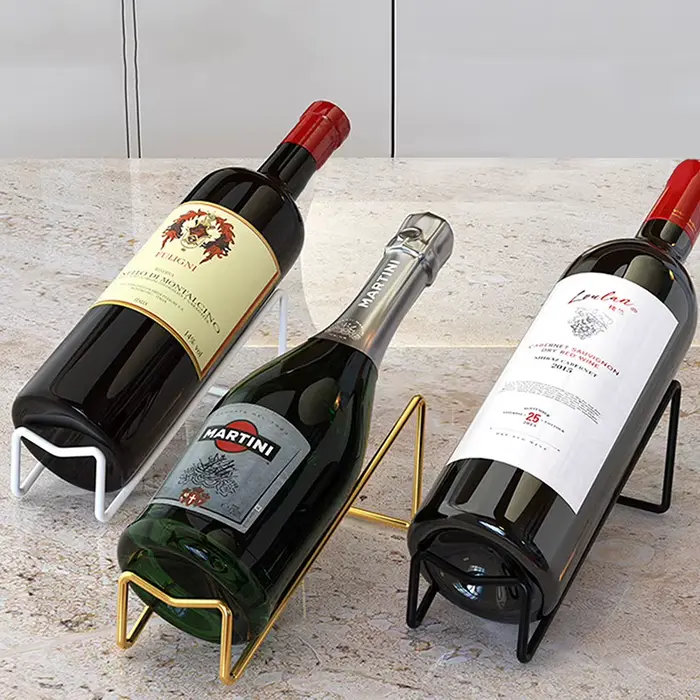 Nouveau 1 paquet porte-bouteille de vin comptoir bouteille de vin présentoir support de stockage de vin Simple